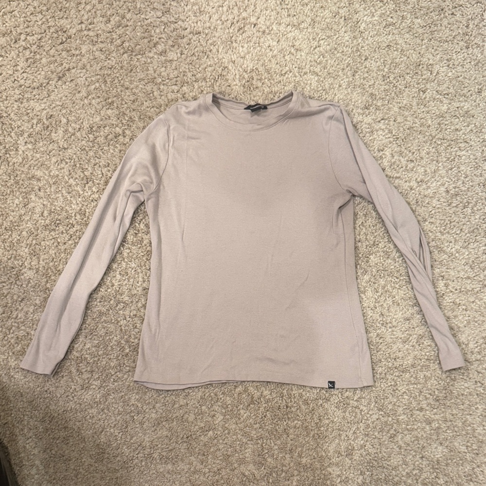 Eddie Bauer Long Sleeve Beige Top